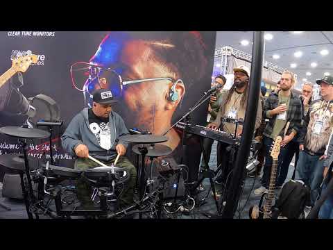 Ghost Note - Robert Sput Searight and Jason Thomas - Tutu - Clear Tune Monitors - NAMM 2020