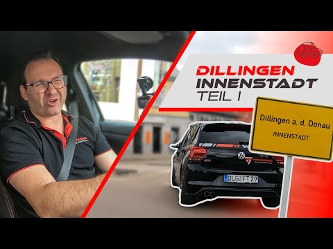 Tischmacher Driving School on Tour | We also explain the city center of Dillingen Part 1