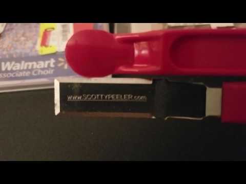 Using a Scotty peeler to remove labels. FBA, Amazon, Ebay. Sticker Removal