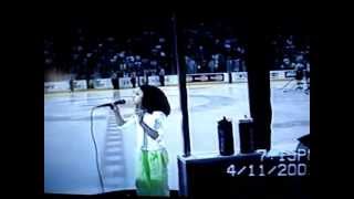 Britney Holmes  Singing the National Anthem at 11 Years Old