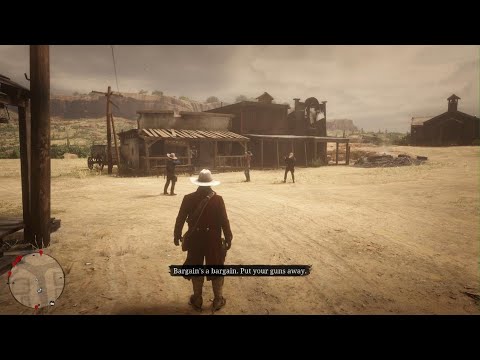 Red Dead Redemption 2 - Saving Armadillo Sheriff from Del Lobos.