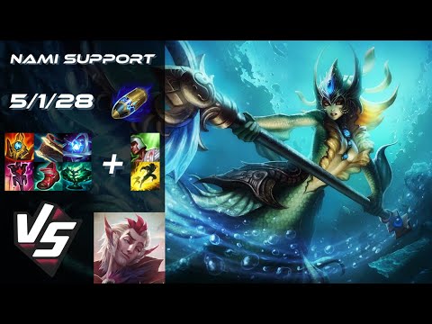 SUPPORT Nami vs Rakan - EU Grandmaster Patch 14.11