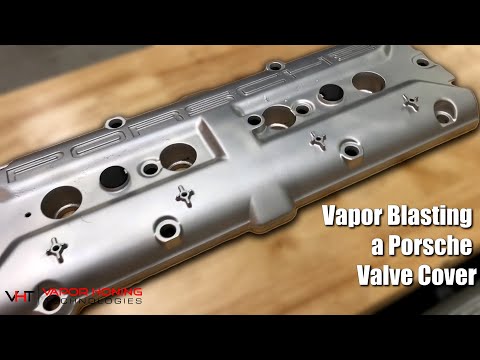 Vapor Blasting a Porsche Valve Cover: AMAZING FINISHING RESULTS - Vapor Honing Technologies
