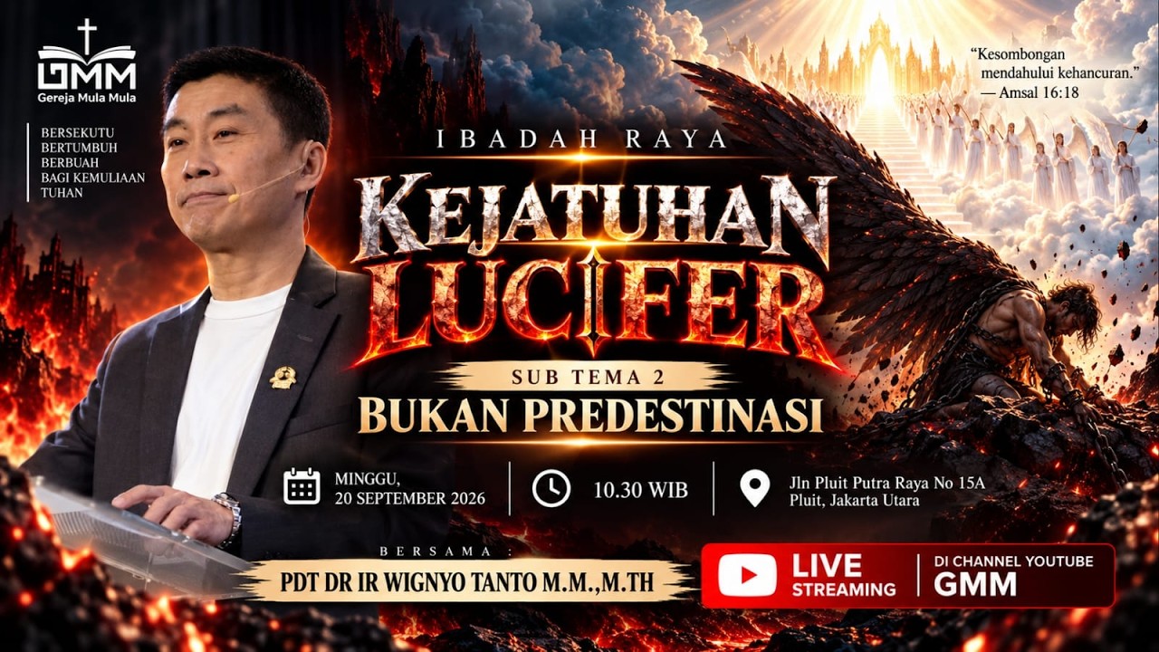 Sesi 2 – KEJATUHAN LUCIFER: BUKAN PREDESTINASI – Pdt. Dr. Ir. Wignyo Tanto, M.M., M.Th.