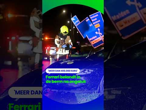FERRARI raakt van de weg bij ONGEVAL | #shorts