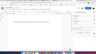 Citing Websites with Google Docs