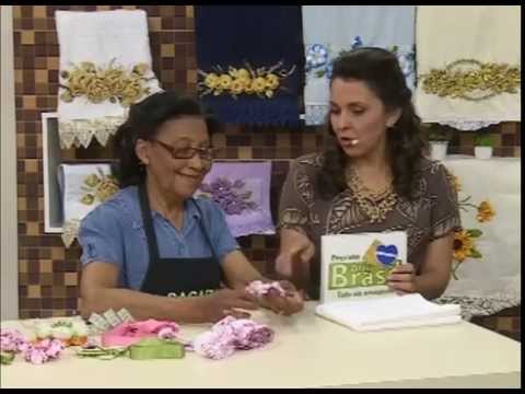 Programa Arte Brasil - 05/03/2015 - Enedina Barbosa - Bordado Lesie em Toalha