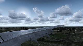 preview picture of video 'HD FSX Early Morning Landing at Aldergrove Intl, Belfast'