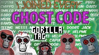 I Hunted EVERY Gorilla Tag Ghost Code!