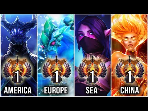 TOP-1 MMR Rank of all regions - BEST Players in Dota 2