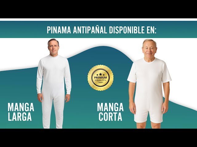 Vídeo relacionado con OrtoPrime Pijamas Antipañal Doble Cremallera Trasera Unisex para Geriátrico Manga Larga Cuerpo Entero Hombre Mujer Pijamas Enteros Adultos Pijama Sanitario Marca ESPAÑOLA (XL)