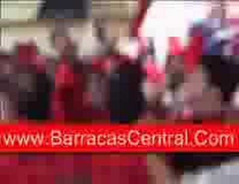 Festejo de Barracas, luego de ganarle a Fenix