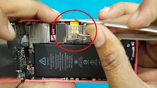 How to Remove Stuck SIM CARD From iPhone 5, 5c || When Sim Card Holder Damaged
