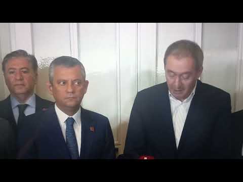 Tuncer Bakırhan ve DEM Parti Heyeti Mutlak Butlan Sonrası Özgür Özel'i Ziyaret Etti, Açıklama Yaptı.