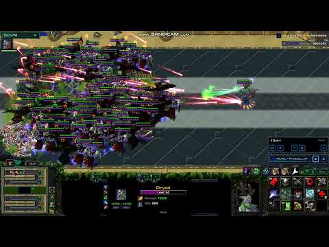 SC2 Arcade hero line wars Fixed. Best damage dryad build.
