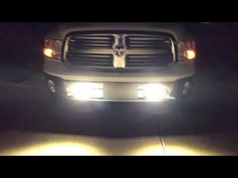 2014 Ram 1500 Rough Country 6-INCH FLUSH MOUNT LED LIGHT BARS - Outside View