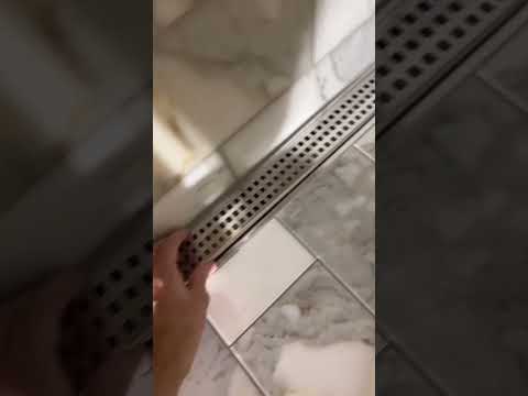 Linear Shower Drain #bathroom #schlutersystems #shorts #remodel #realestate #realtor #iphone14promax