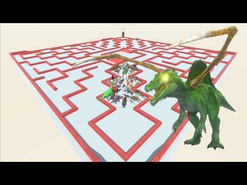 ESCAPE FROM ALIEN SPINOSAURUS #10 - Animal Revolt Battle Simulator - ARBS