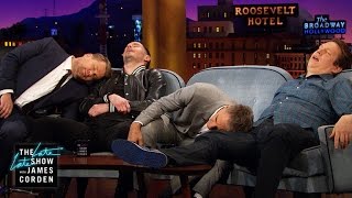 Pete Holmes Teaches Scott Bakula & JJ Redick the 'Fake Up'