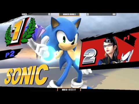 WBB #93  6WX (Sonic) vs Shinzo (Bayo)   Winners Round 3   Smash 4 Singles