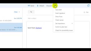 How to send mail in plain text or HTML in outlook webmail 365
