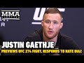 Justin Gaethje: Khabib Nurmagomedov Much More Dangerous Than Charles Oliveira | UFC 274