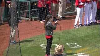 12 Year Old Athena Creese - National Anthem MLB Spring Training 2013