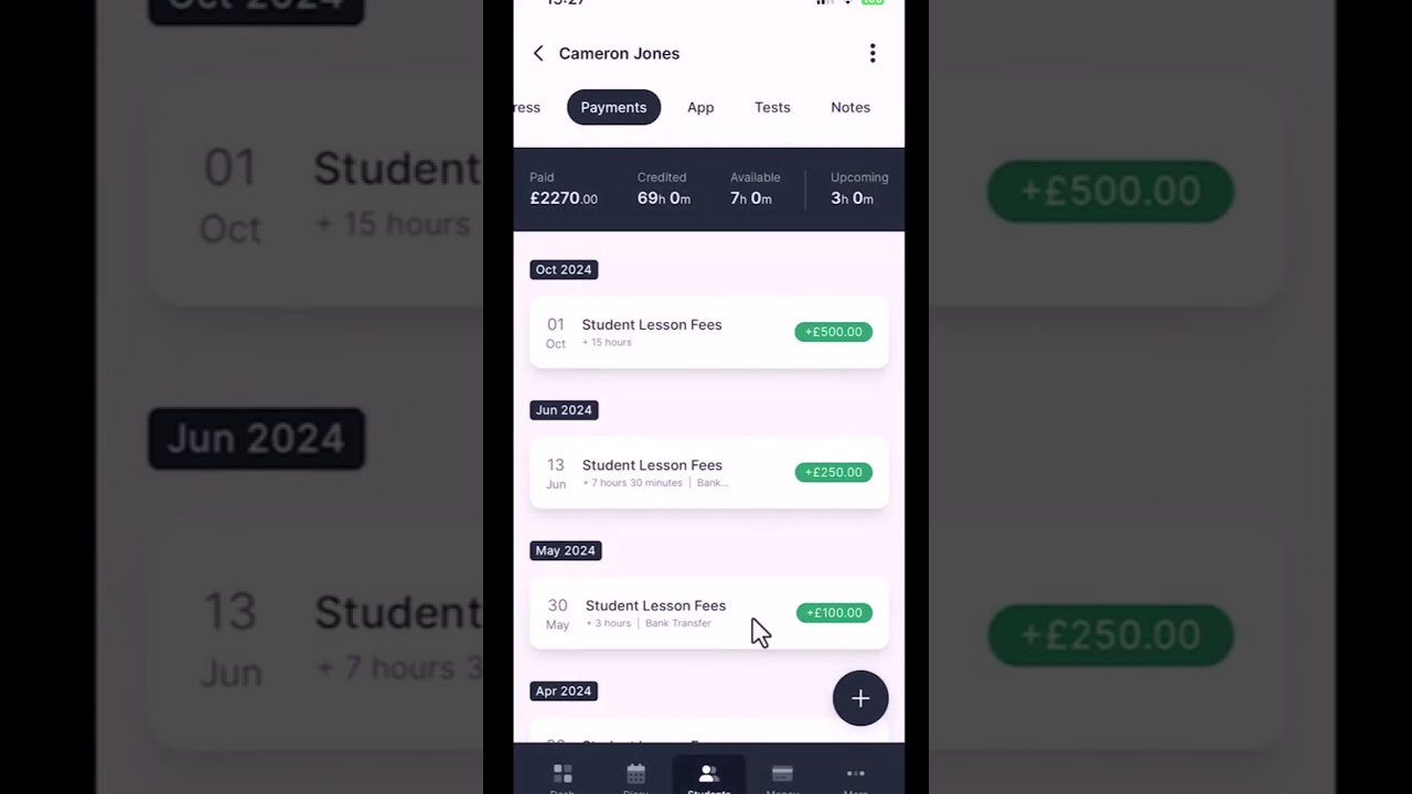 MyDriveTime - Quick Guide - Student Record