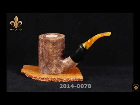 2014-0078 "BIG Poker half bent" briar pipe Mastro Grandolfo