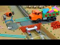 DIY Truck Mini Tractor Build Brick Bridge With Modern Drain Valves After Flood Science Project