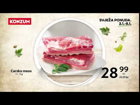 Konzum svježa ponuda 2.1. - 8.1.