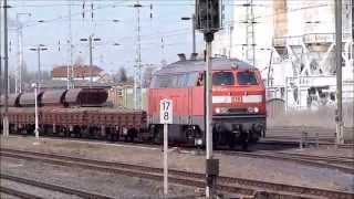 preview picture of video '218-272-3 bei Rangierarbeiten im Bhf Teutschenthal'