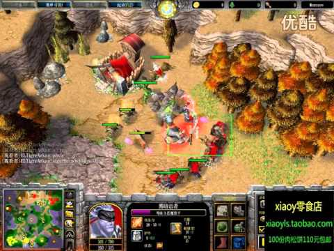 【对射】魔兽争霸xiaoy解说gcup worker vs rudan LR3