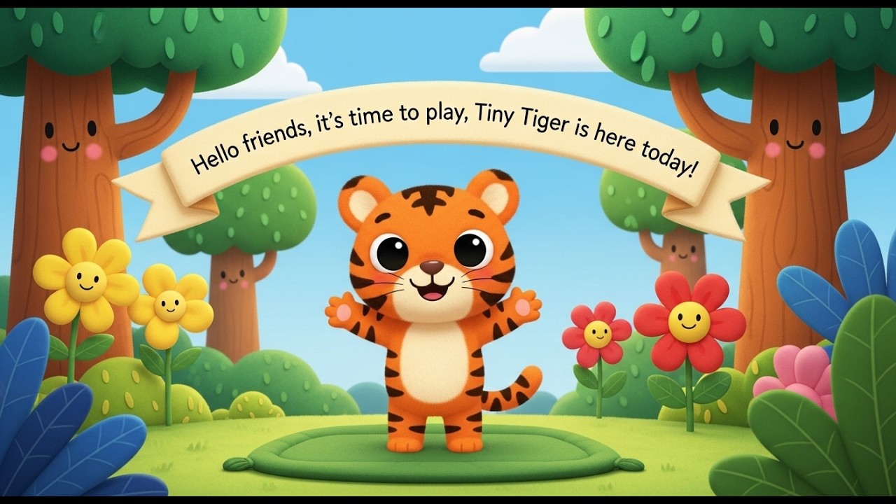 🐯 Tiny Tiger Learns the Letter D! | Preschool Alphabet Learning for Kids#cartoon #childhood #funny
