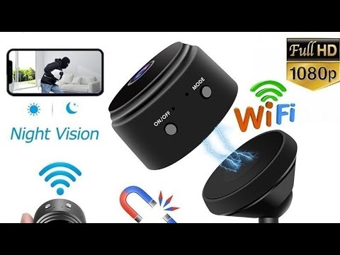 (Tamil) Wifi Wireless 1080p HD Spy Hidden Mini Magnet Camera  Built-in Battery Night Vision