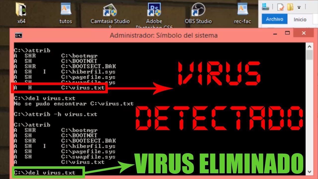 Como Eliminar Virus de Tu PC con CMD | RESUELTO |