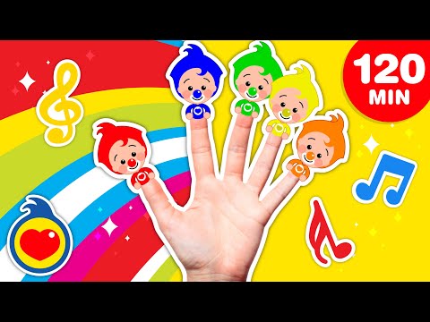 La Familia Dedos!  🖐️ Las Mejores Canciones Infantiles (120 Min) ♫ Plim Plim
