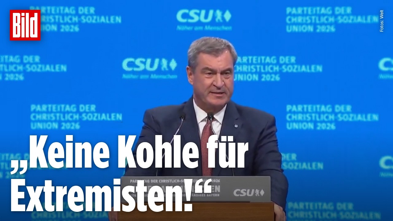 CSU-Chef Söder zieht politische Grenzen: „Keine Kohle für Extremisten!“