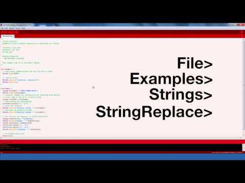 Energia Tutorial String Replace