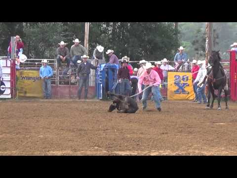 Jody Green on Cooper Spooner, WI PRCA 7/10/15