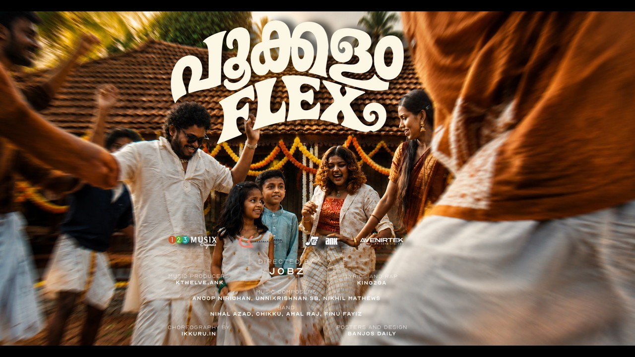 Pookkalam Flex | Onam Song | Jobz | KING2GA | Christakala | KTWELVE | ANK | Nikhil Mathews