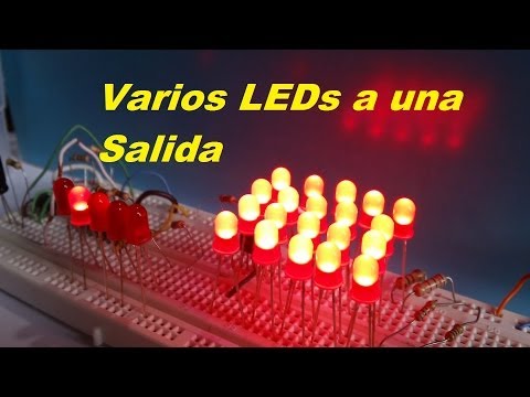 Como Conectar 100 LEDs a una Salida (Circuito) Video