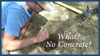 How to Set a Secure Gate Post WITHOUT Concrete!