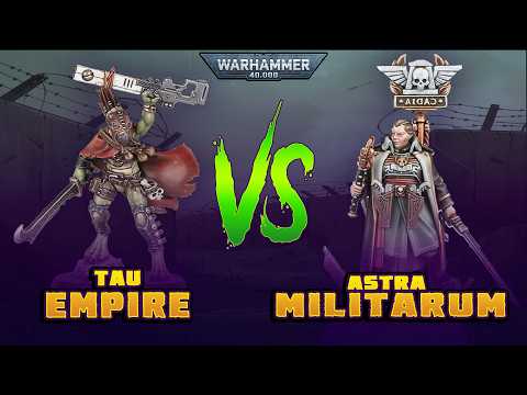 Tau Empire vs Astra Militarum: A Warhammer 40k Battle Report | 10th Edition 2000pts