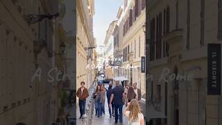 1 minute of a street corner in Rome.ローマはどこを見ても絵になります。小道を目的無く歩いてみるのも楽しいですよ #travel #italy #rome