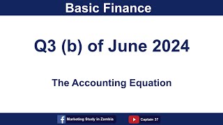 The Accounting Equation