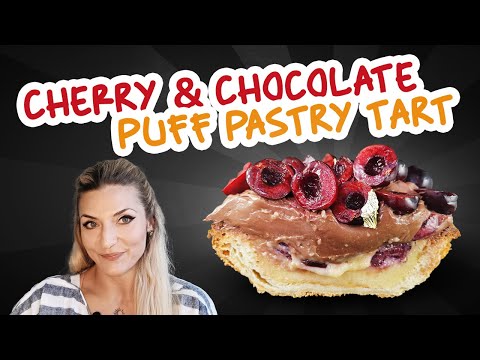 How to Make a Puff Pastry Tart | Cherry Chocolate Tart