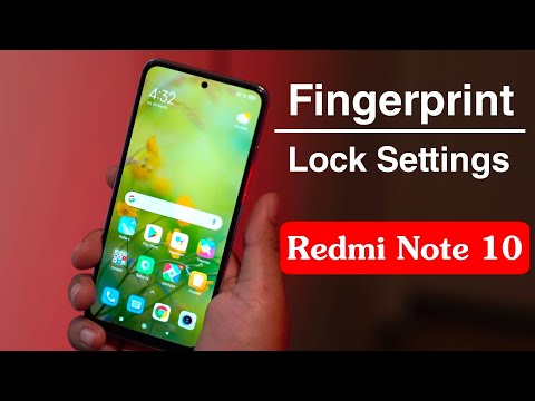 How to Set Redmi Note 10 Fingerprint Lock | Redmi Note 10 Fingerprint Lock Settings