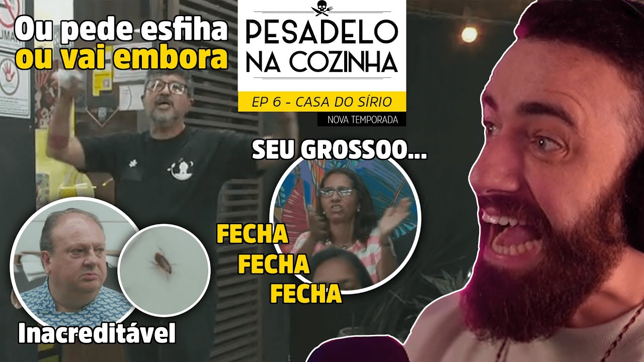 RESTAURANTE COM BARATA TEM CLIENTES EXPULSOS POR DONO - (Pesadelo na Cozinha)