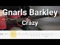 Gnarls Barkley Crazy Bass Cover Tabs